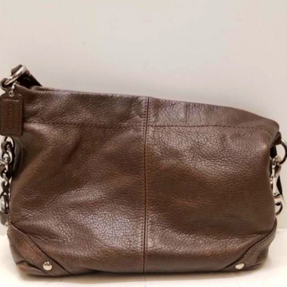 Coach Carly Medium Brown Leather bag